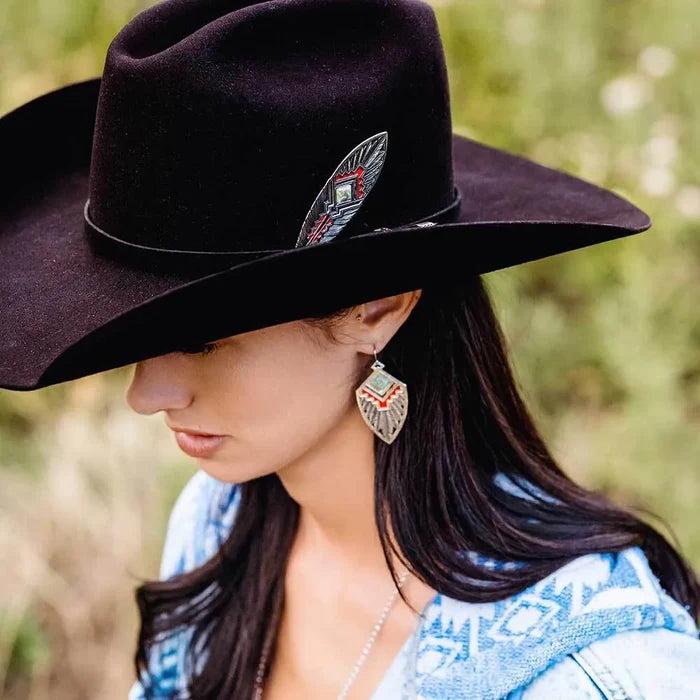Montana Silversmiths Southwest Aura American-Made Hat Feather AMHF6058