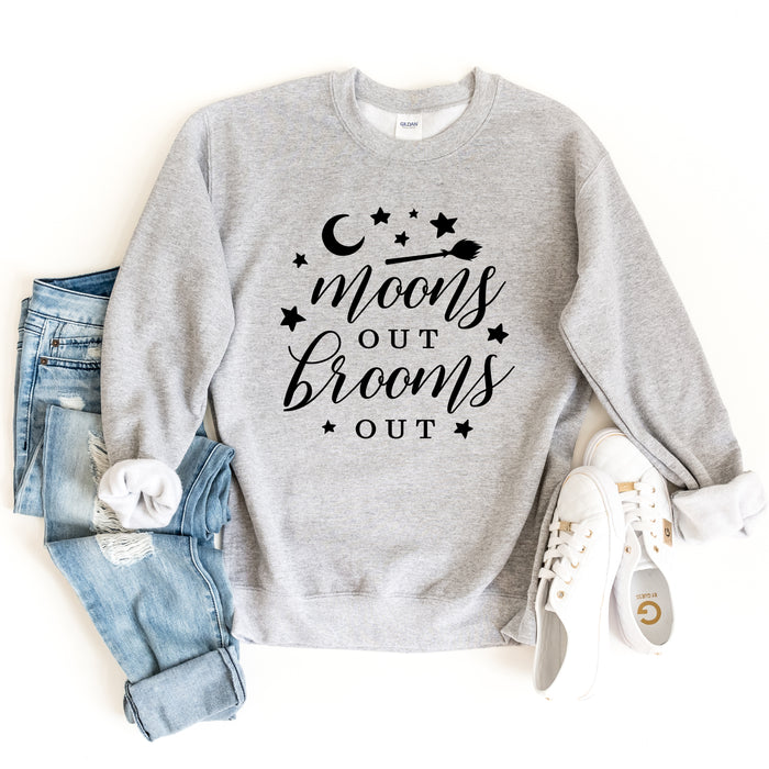 Moons Out Brooms Out crewneck sweatshirt