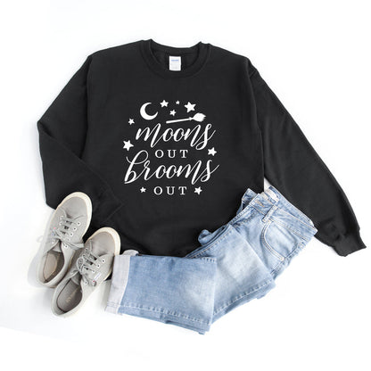 Moons Out Brooms Out crewneck sweatshirt, product photo 2