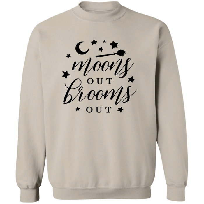 Moons Out Brooms Out crewneck sweatshirt in Sand