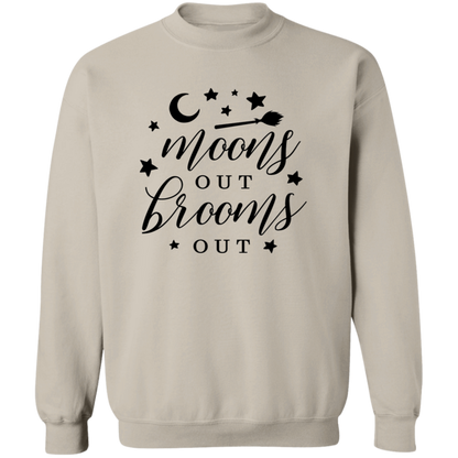 Moons Out Brooms Out crewneck sweatshirt in Sand