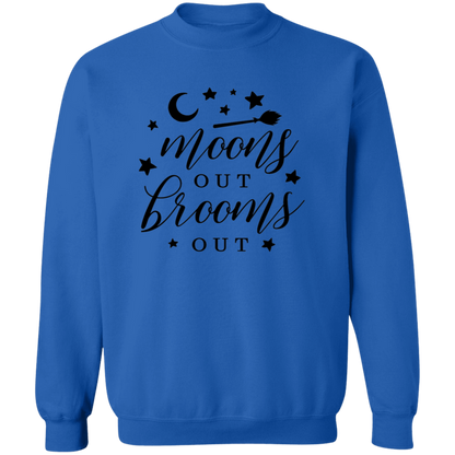 Moons Out Brooms Out crewneck sweatshirt in Royal
