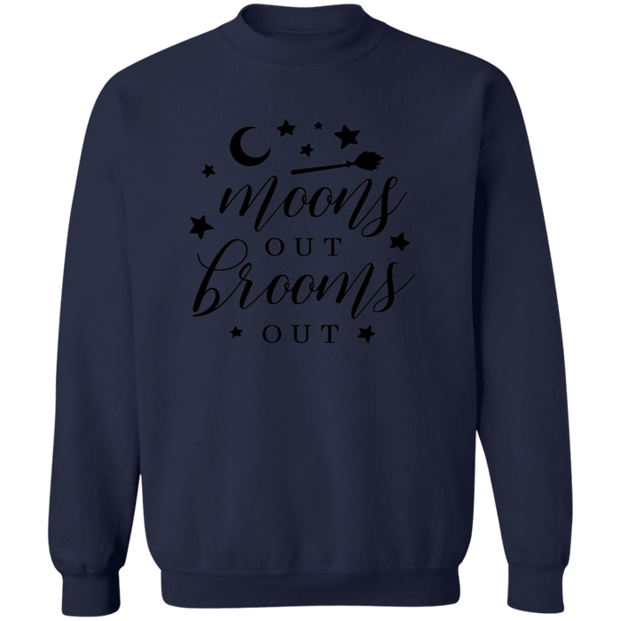 Moons Out Brooms Out crewneck sweatshirt in Navy