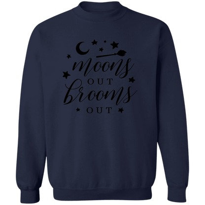 Moons Out Brooms Out crewneck sweatshirt in Navy