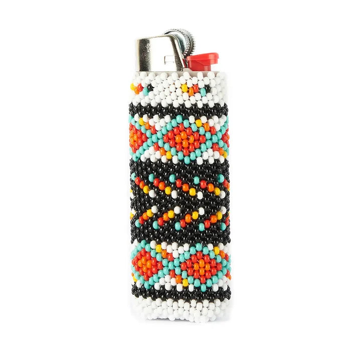 Mother Sierra Colorful Beaded Gumdrops Lighter Case