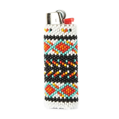 Mother Sierra Colorful Beaded Gumdrops Lighter Case