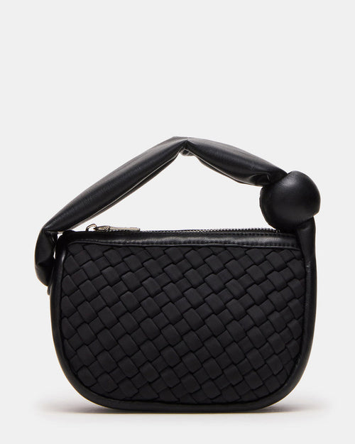 NATASHA Bag Black Women's Mini Woven Handbag | Steve Madden