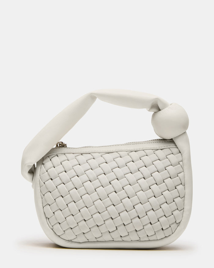 NATASHA Bag White Women's Mini Woven Handbag | Steve Madden