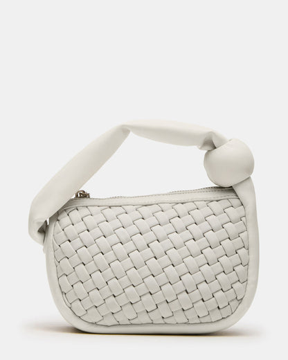 NATASHA Bag White Women's Mini Woven Handbag | Steve Madden