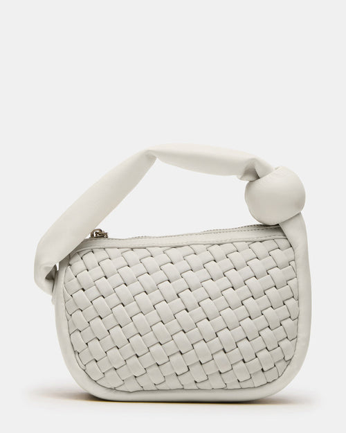NATASHA Bag White Women's Mini Woven Handbag | Steve Madden
