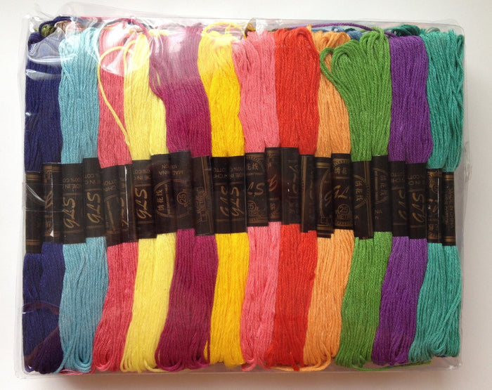 New! High Quality 100 skein Embroidery Thread Floss Sewing Needlework Cross Stitch