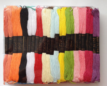New! High Quality 100 skein Embroidery Thread Floss Sewing Needlework Cross Stitch
