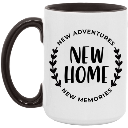 New Home New Adventures New Memories ceramic coffee mug
