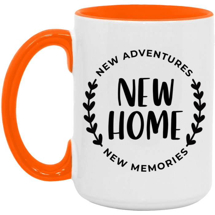 New Home New Adventures New Memories ceramic coffee mug, product photo 2