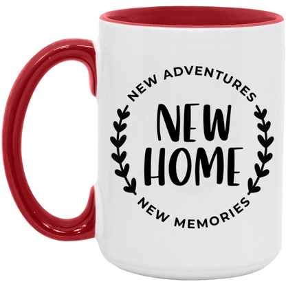 New Home New Adventures New Memories ceramic coffee mug, product photo 3