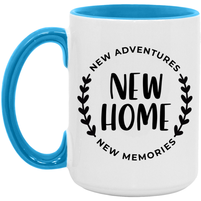 New Home New Adventures New Memories ceramic coffee mug, product photo 4