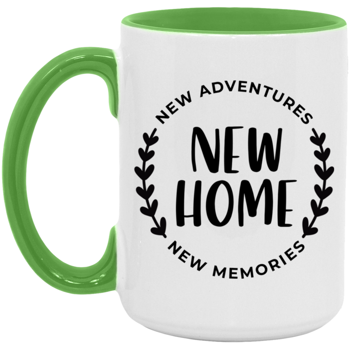 New Home New Adventures New Memories ceramic coffee mug, product photo 5