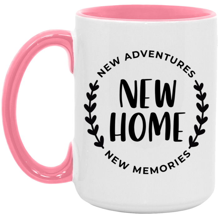 New Home New Adventures New Memories ceramic coffee mug, product photo 6