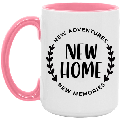 New Home New Adventures New Memories ceramic coffee mug, product photo 6
