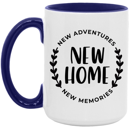 New Home New Adventures New Memories ceramic coffee mug, product photo 7