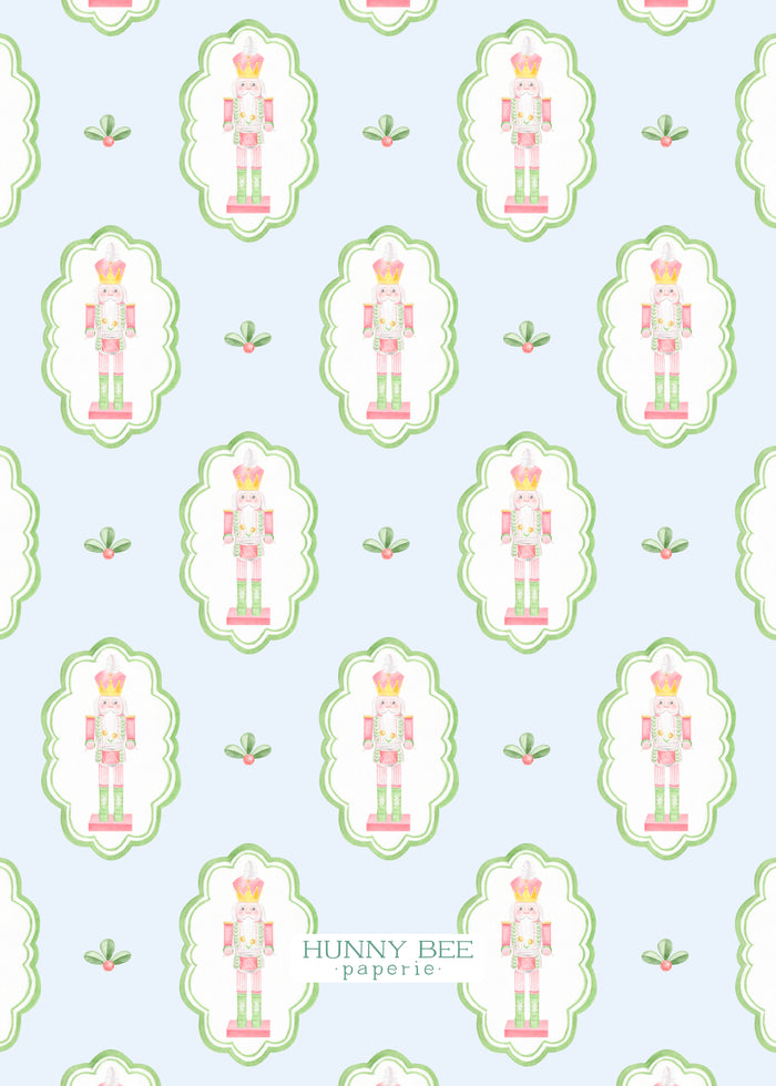 Nutcracker Christmas Family Card