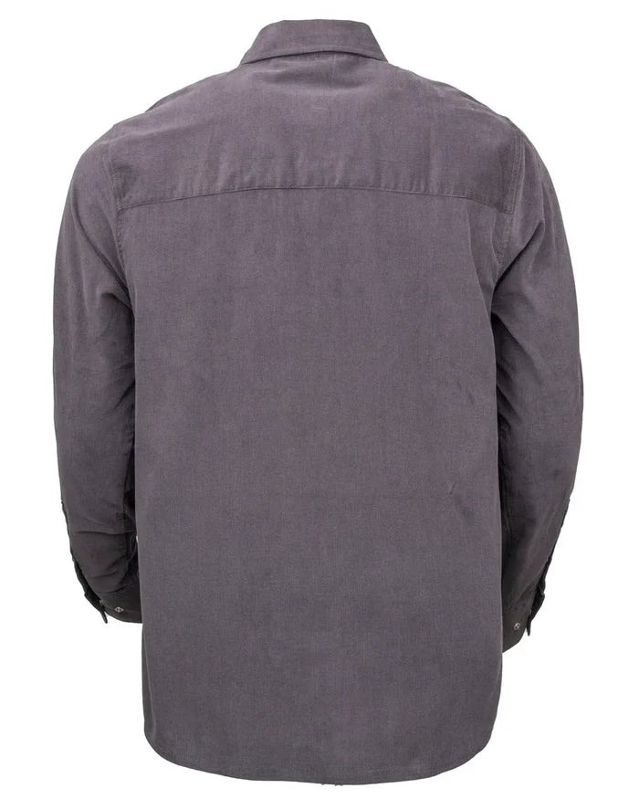 Outback Trading Co. Men’s Charcoal Bryce Corduroy Snap Long Sleeve Shirt 40259-CHR-Painted Cowgirl Western Store