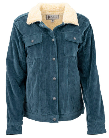 Outback Trading Co Women's Turquoise Georgia Corduroy Jacket Coat 42195-TUR