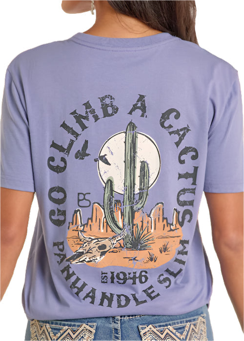 Panhandle Slim Indigo 'Climb a Cactus' Graphic Tee Shirt PU21T06595