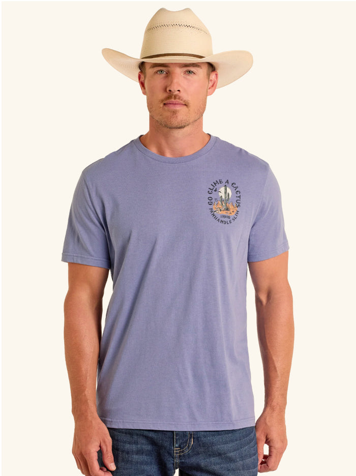 Panhandle Slim Indigo 'Climb a Cactus' Graphic Tee Shirt PU21T06595