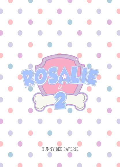 Paw Patrol Birthday Invitation