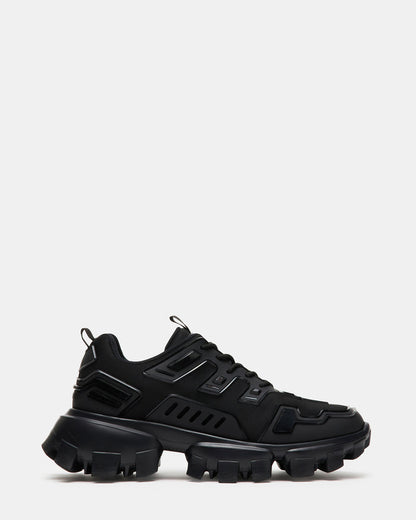 PONCE Black Men's Chunky Sole Lace Up Sneaker | Steve Madden