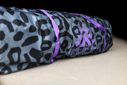 Portable Stall Mat Storage Bag 6x9 Grey Leopard