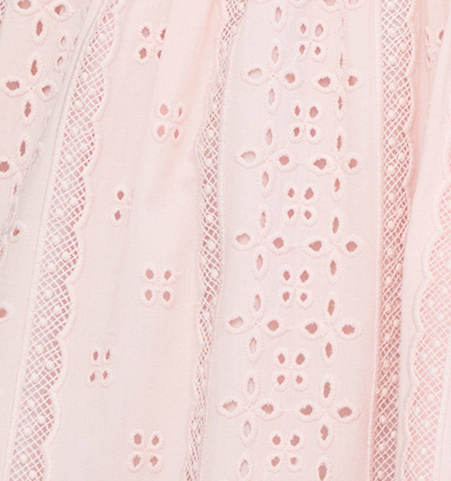The Baby Ellie Nap Dress - Pink Broderie Voile