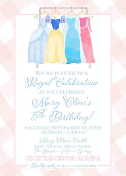 Princess Birthday Invitation