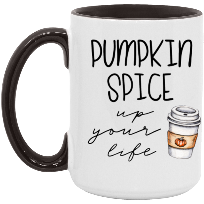 Pumpkin Spice Up Your Life ceramic coffee mug