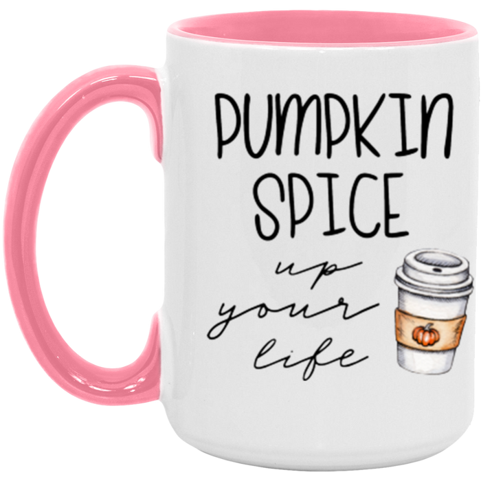 Pumpkin Spice Up Your Life ceramic coffee mug, product photo 6