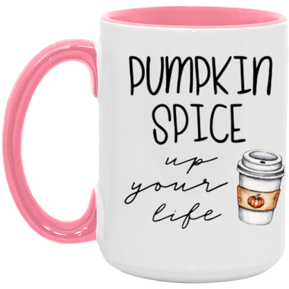 Pumpkin Spice Up Your Life ceramic coffee mug, product photo 6