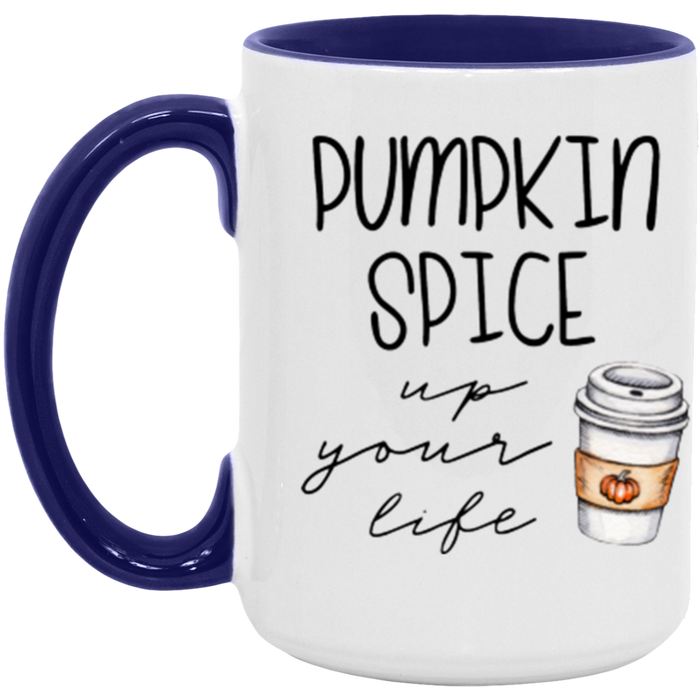 Pumpkin Spice Up Your Life ceramic coffee mug, product photo 7