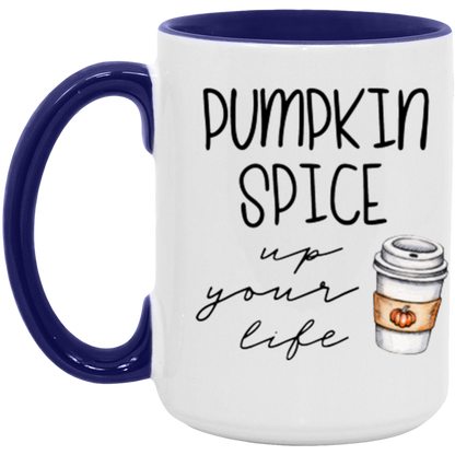 Pumpkin Spice Up Your Life ceramic coffee mug, product photo 7