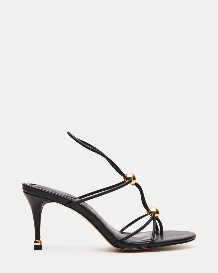RAMOS Black Strappy Stiletto Women's Heel | Steve Madden