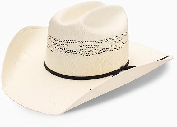 Resistol Denison 7x Straw Cowboy Hat Natural RSDENS-7340-Painted Cowgirl Western Store