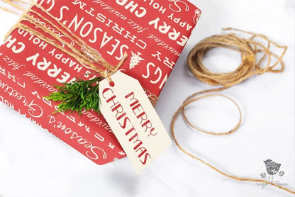 Retro Santa Wrapping Paper - Premium Craft Supplies & Tools > Party & Gifting > Packaging & Wrapping from Sugar and Spice Invitations - Just $26.10! Shop now at Sugar and Spice Paper