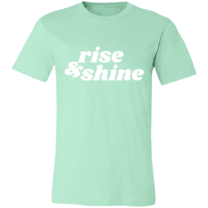 Rise & Shine graphic t-shirt in Heather Mint