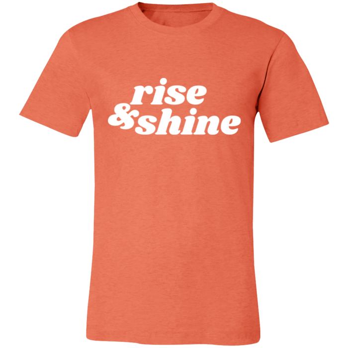 Rise & Shine graphic t-shirt in Heather Orange