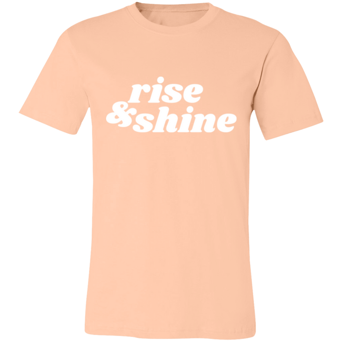 Rise & Shine graphic t-shirt in Heather Peach