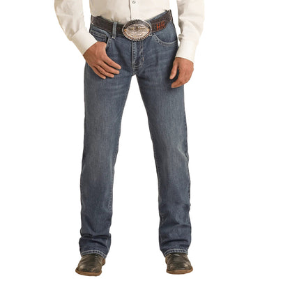 Rock & Roll Cowboy Men's Vintage '46 Relaxed Stackable Boot Cut Leg Jeans VMSPD03714