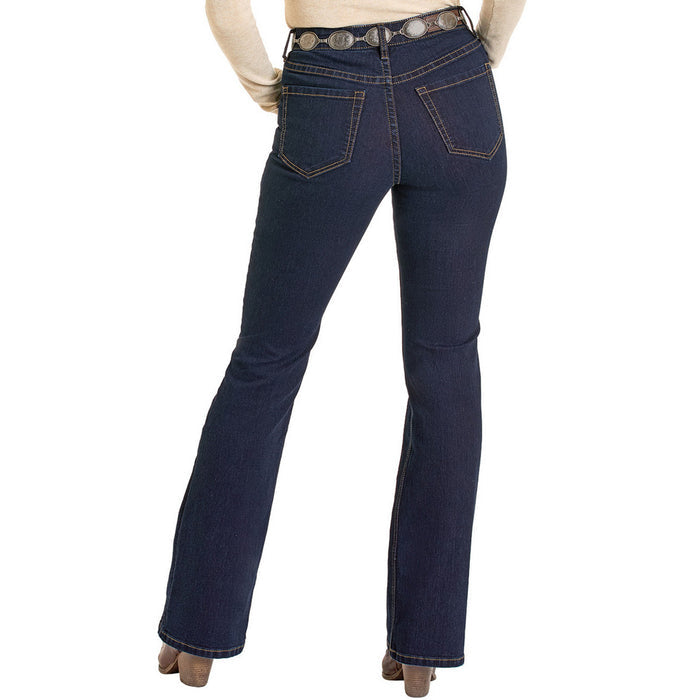Rock & Roll Cowgirl Women's Flawless Fit Pink Inside High-Rise Bootcut Jeans BW4HD07201