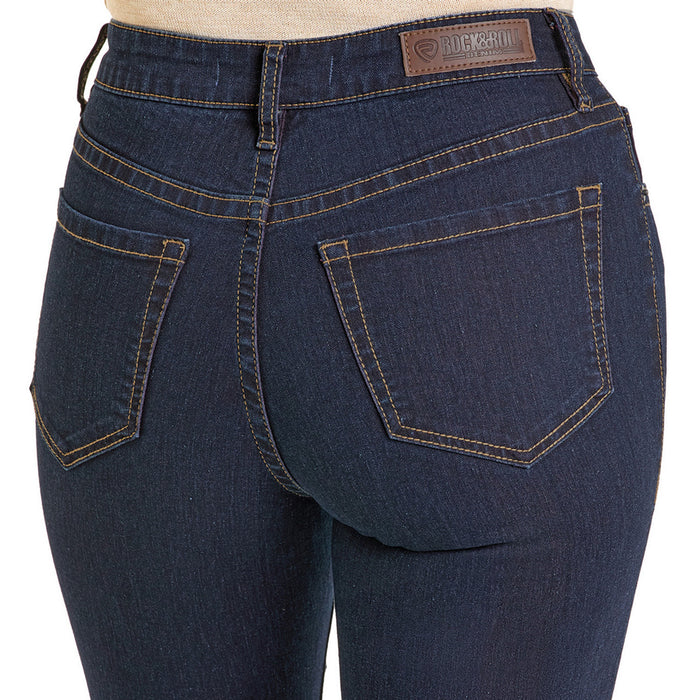 Rock & Roll Cowgirl Women's Flawless Fit Pink Inside High-Rise Bootcut Jeans BW4HD07201