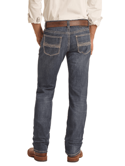 Rock & Roll Denim Men's Reflex Revolver Slim Fit Straight Leg Jeans BM1RD04258