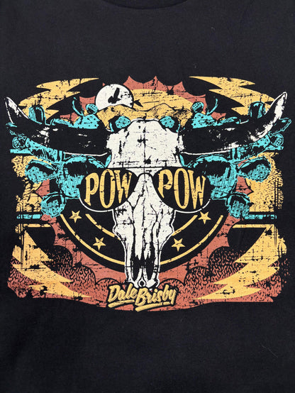 Rock & Roll Denim Unisex Black Dale Brisby Steerhead Graphic Tee BU21T04424-Painted Cowgirl Western Store